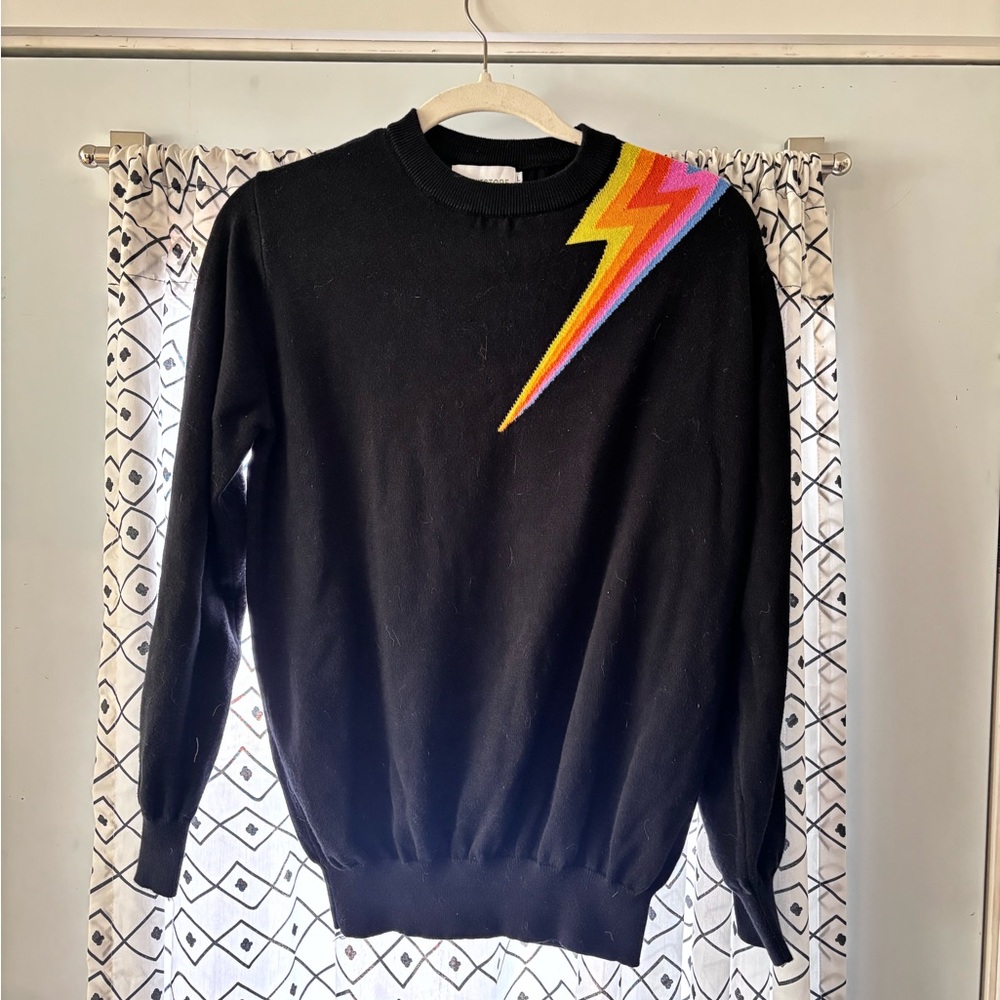 Oxknit store lightening bolt sweater women’s large.